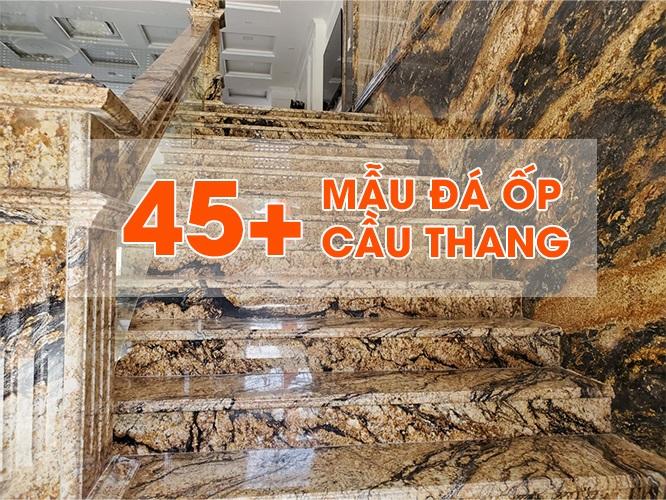 Đá granite đen lát cầu thang sang trọng