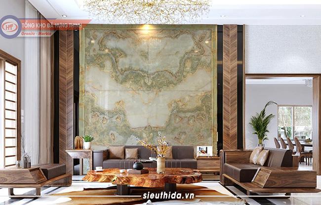 cầu thang đá marble xuyên sáng